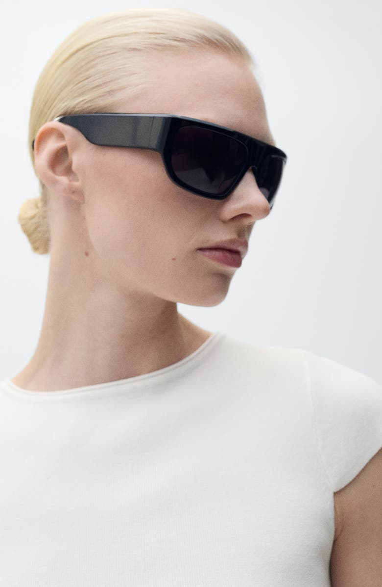 MANGO Pepa Side Tie Rib Top, Alternate, color,