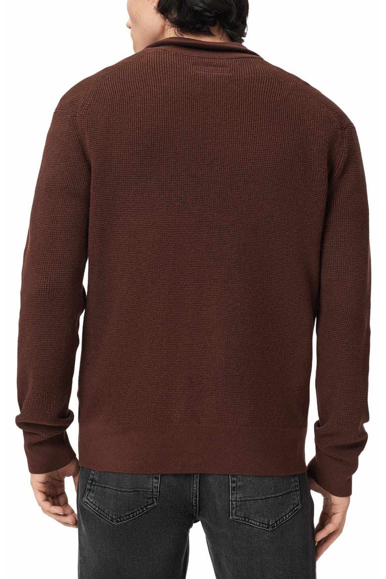 Wool Blend Quarter Zip Sweater, Alternate, color, HOT CHOC BROWN