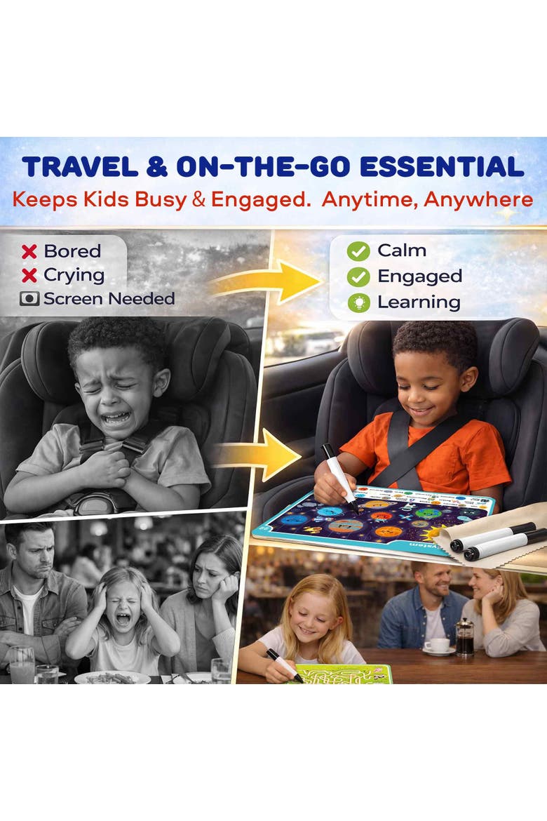 Kids Handwriting and Search & Find Activity Cards Set, Alternate, color, Girls