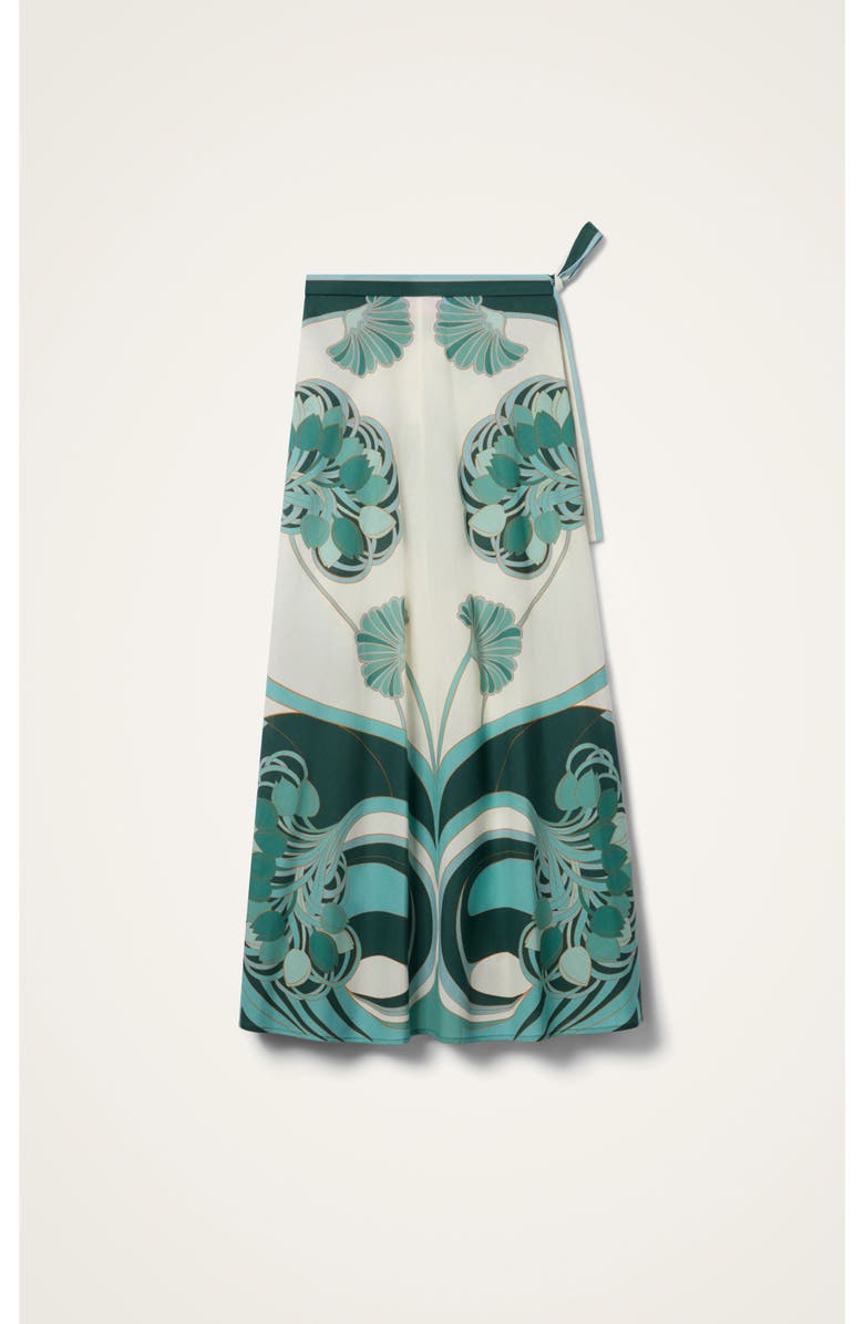 La DoubleJ Sarong Skirt, Alternate, color, Blooming Tulip Placée Menta