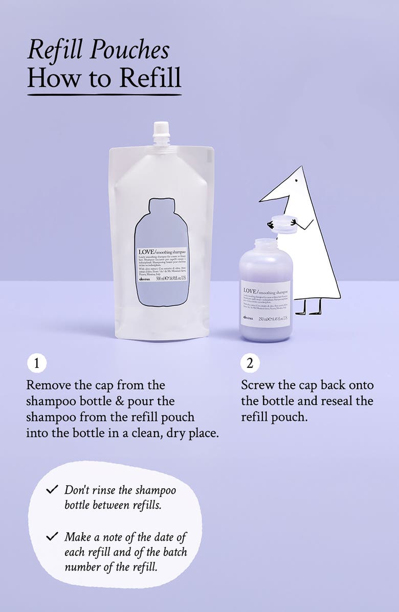 Davines LOVE Smoothing Shampoo Refill, Alternate, color, 