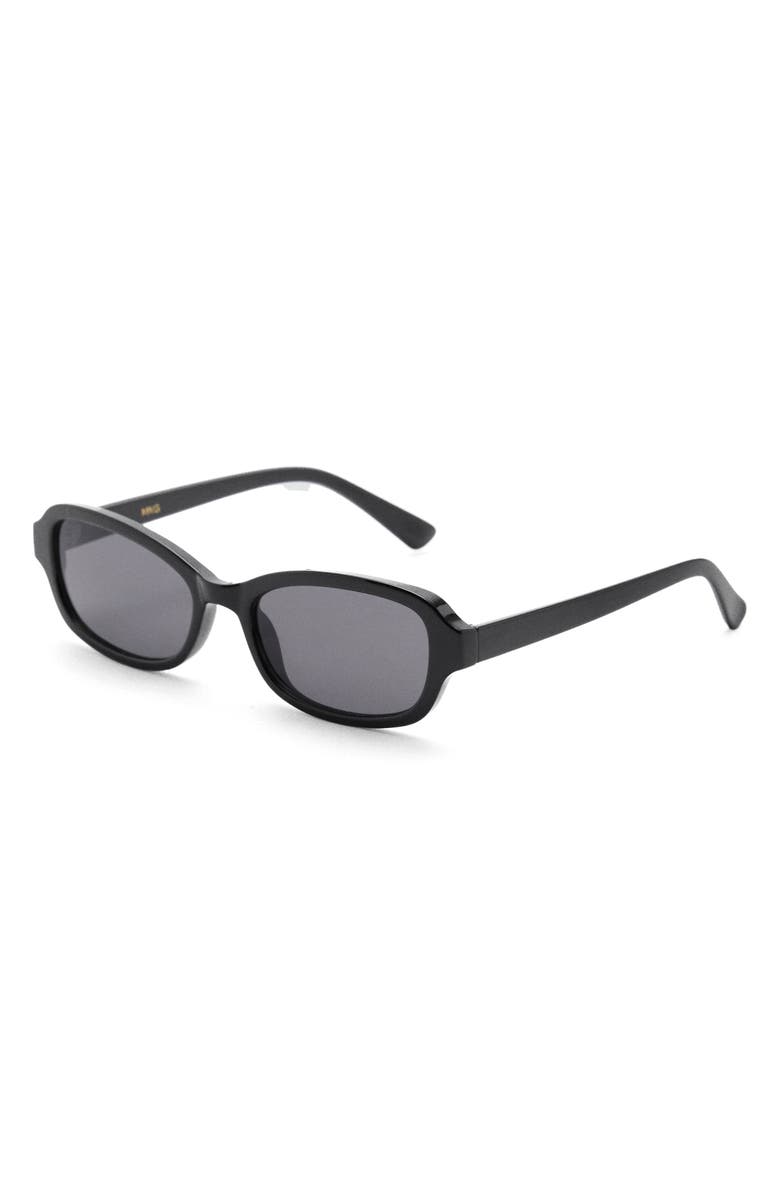 MANGO Rectangular Sunglasses, Alternate, color, 