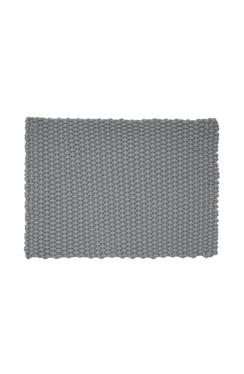 C&F Home Braided Rope Placemats Sets of 6 Collection, Alternate, color, Silver