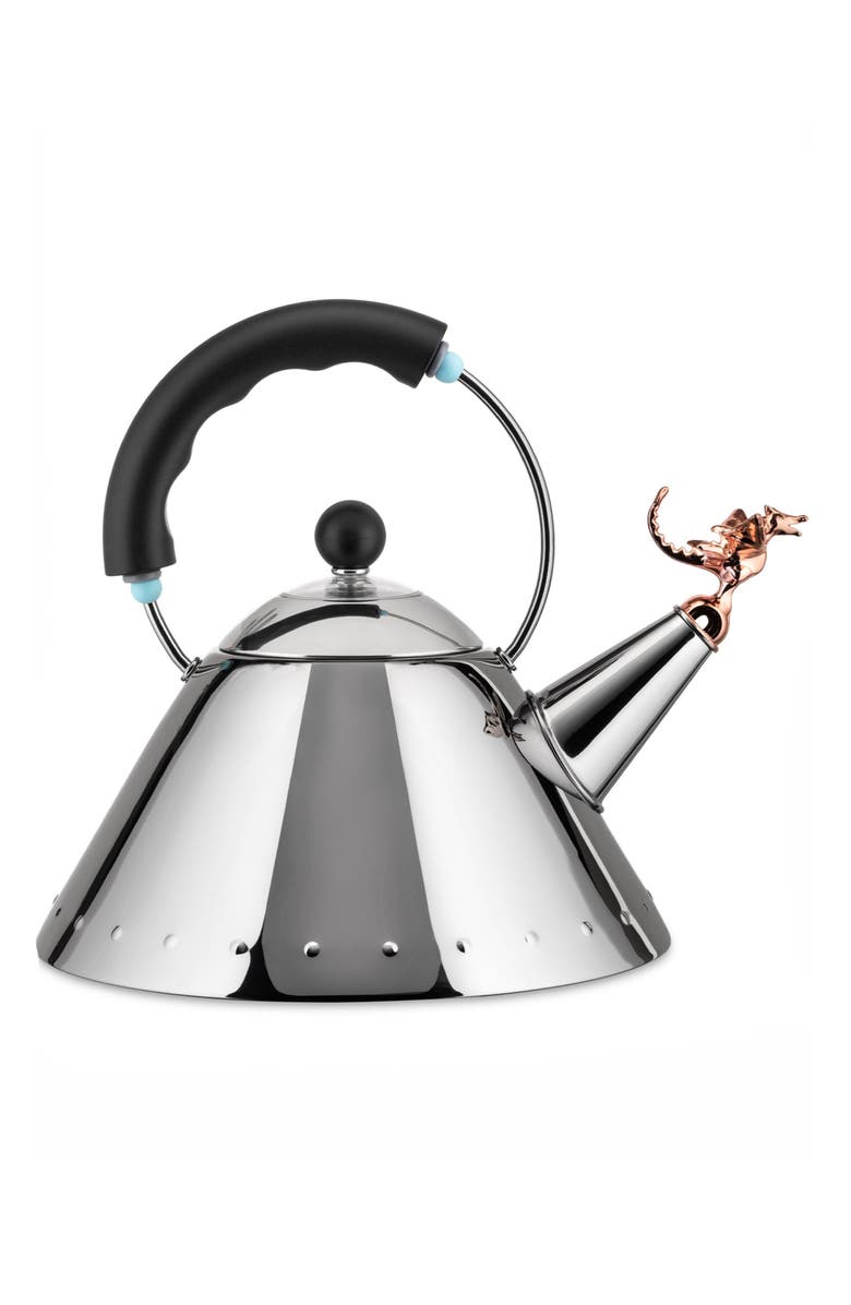 ALESSI Michael Graves Tea Kettle, Main, color, Black