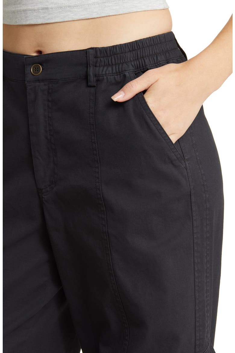 Wide Leg Cargo Pants, Alternate, color, BLACK JET