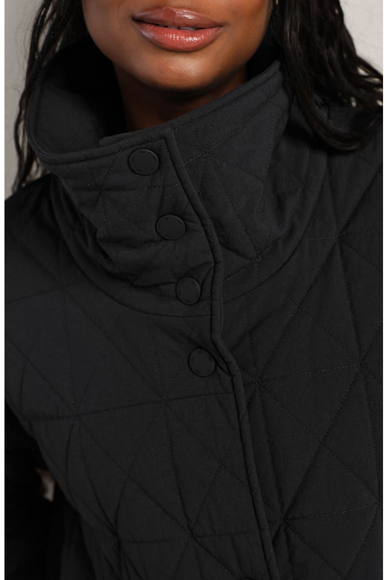 Monterey Water Repellent Quilted Jacket, Alternate, color, PURE BLACK