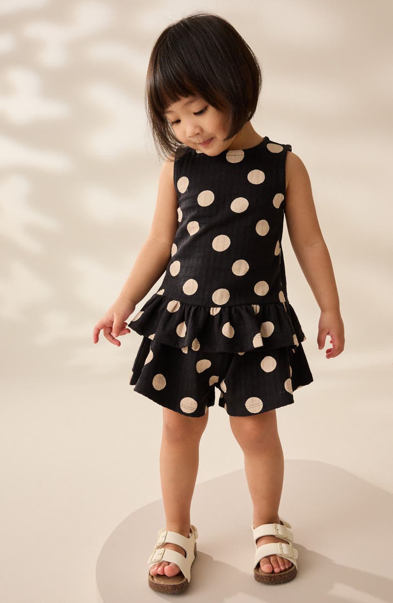 NEXT Kids' Polka Dot Cotton Top & Shorts Set, Alternate, color,