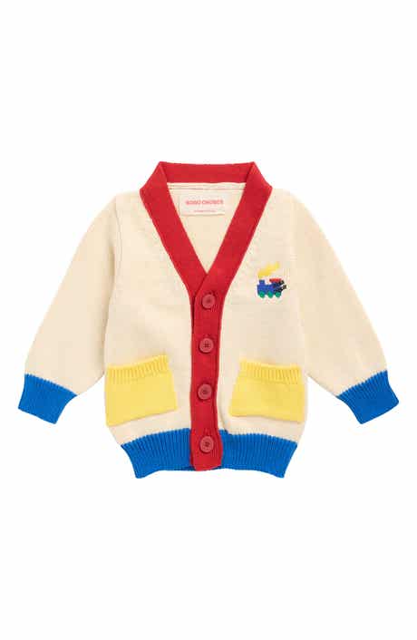 Bobo Choses Choo Choo Colorblock Organic Cotton Cardigan