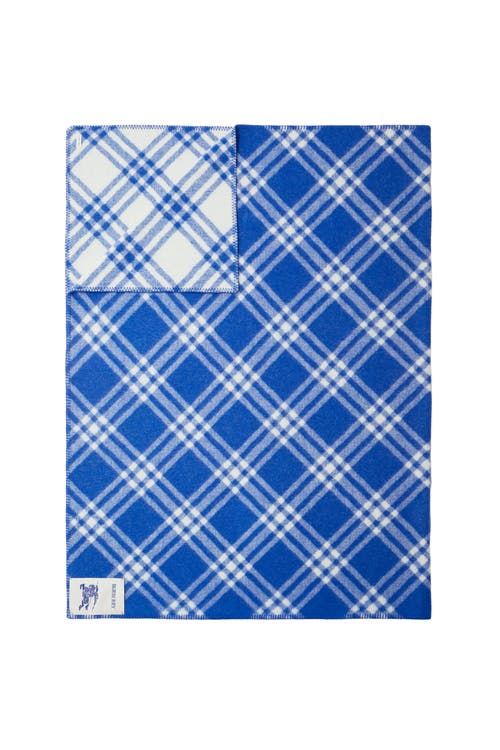 Burberry Check Wool Blanket In Knight