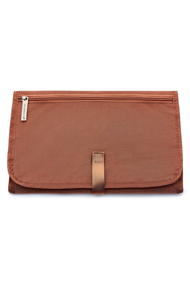 Cross Country Faux Leather Diaper Bag, Alternate, color, COGNAC