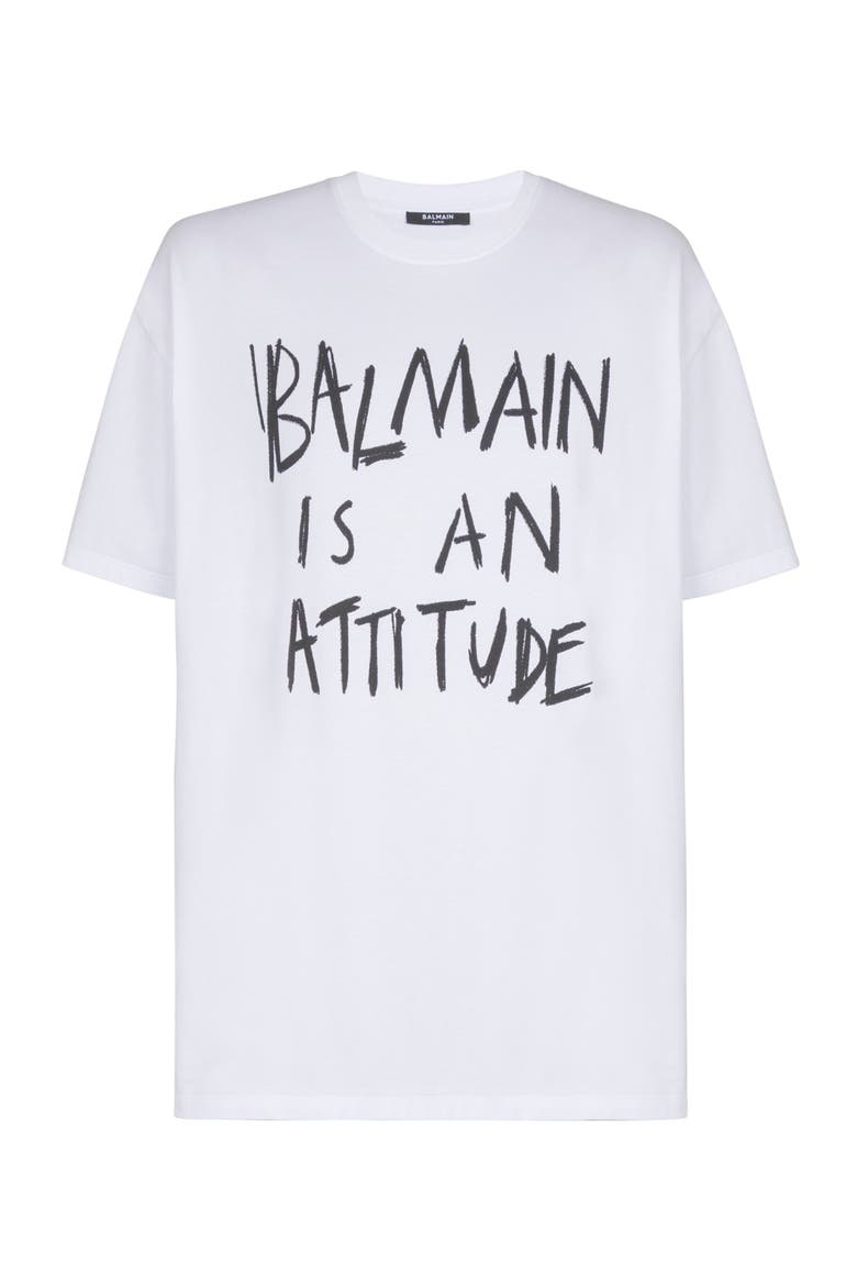 Coton Printed T-shirt, Alternate, color, white