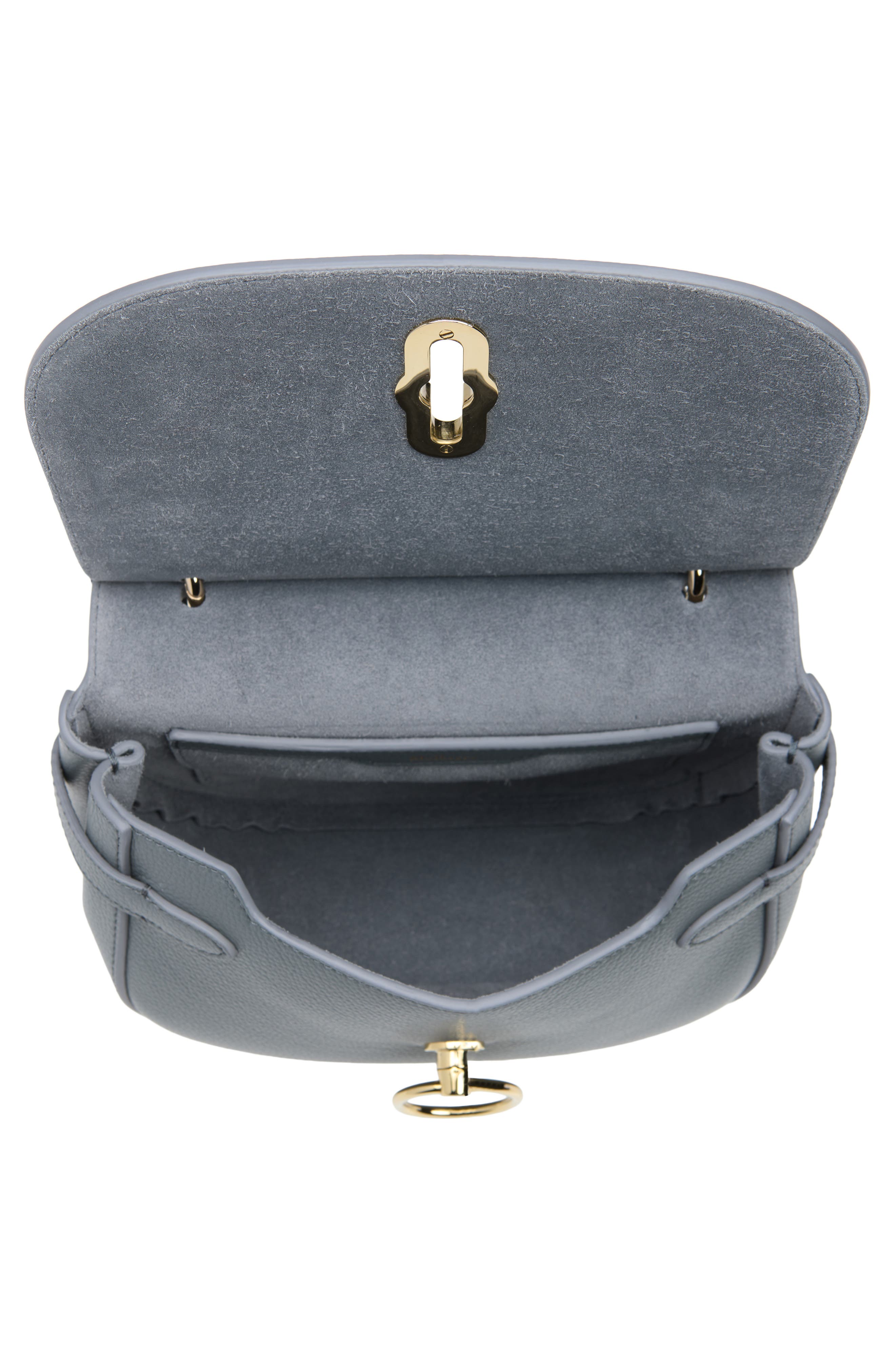 Small Amberley Leather Satchel, Alternate, color, FOGGY GREY