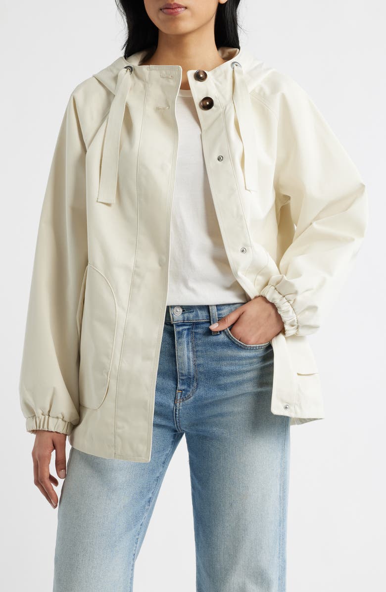 Brooklyn Industries Hooded Utility Jacket, Main, color, Silver Birch