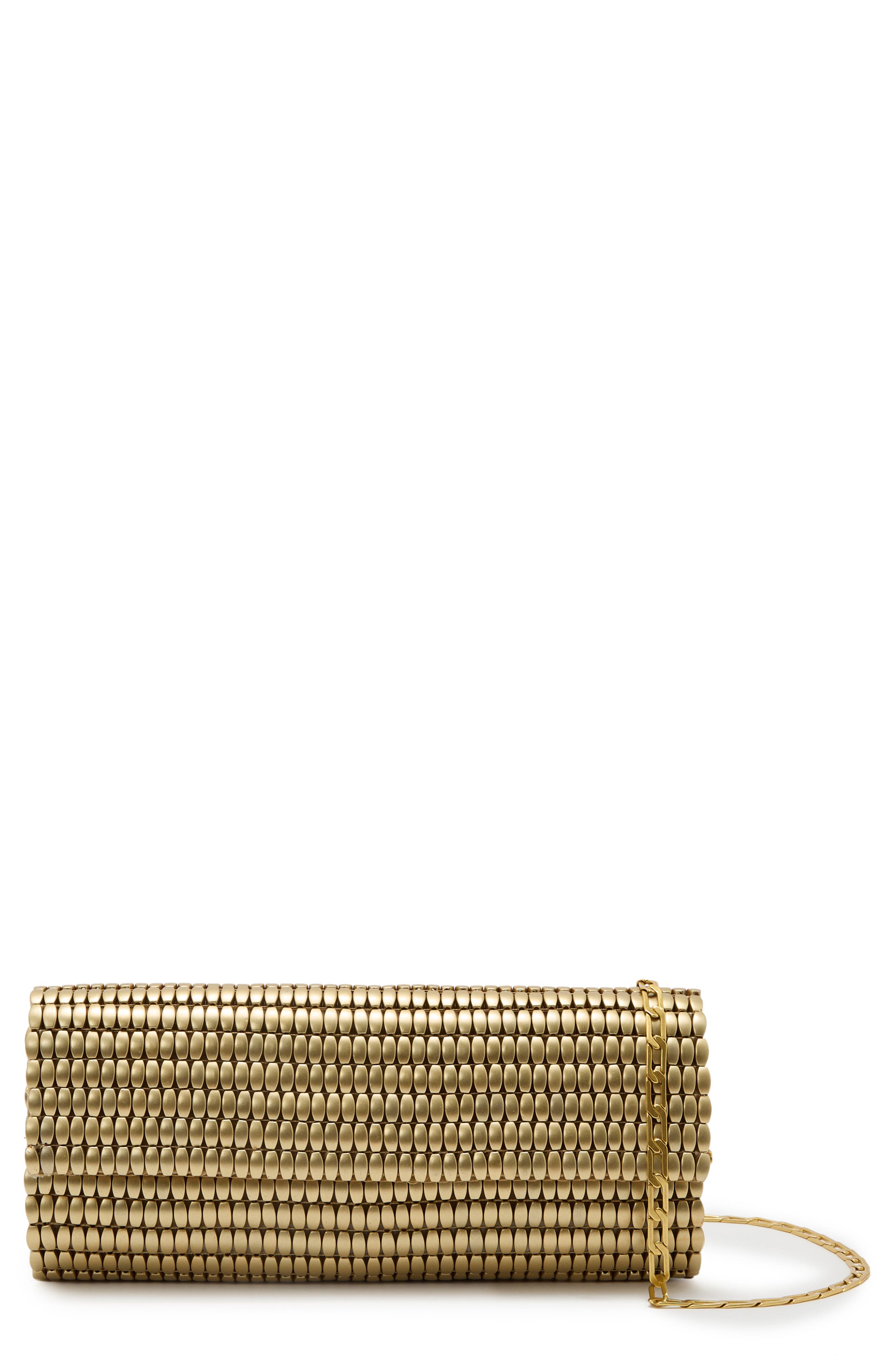 Reiss Rosa Clutch, Main, color, Gold