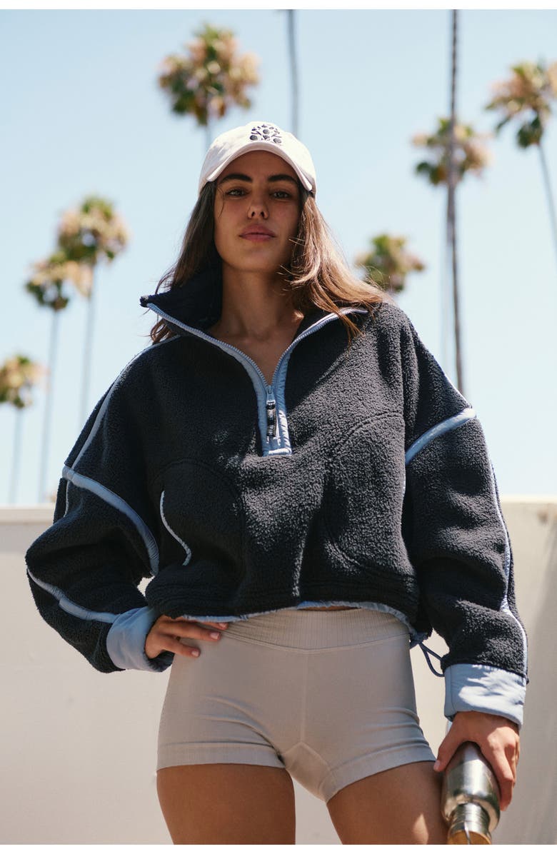 Free People FP Movement Mountain High Fleece Half Zip Pullover, Alternate, color,