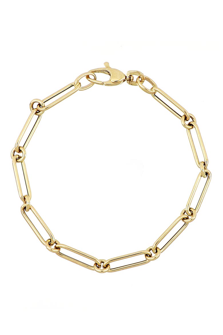 14K Gold Linked Chain Bracelet (Nordstrom Exclusive), Main, color, YELLOW GOLD