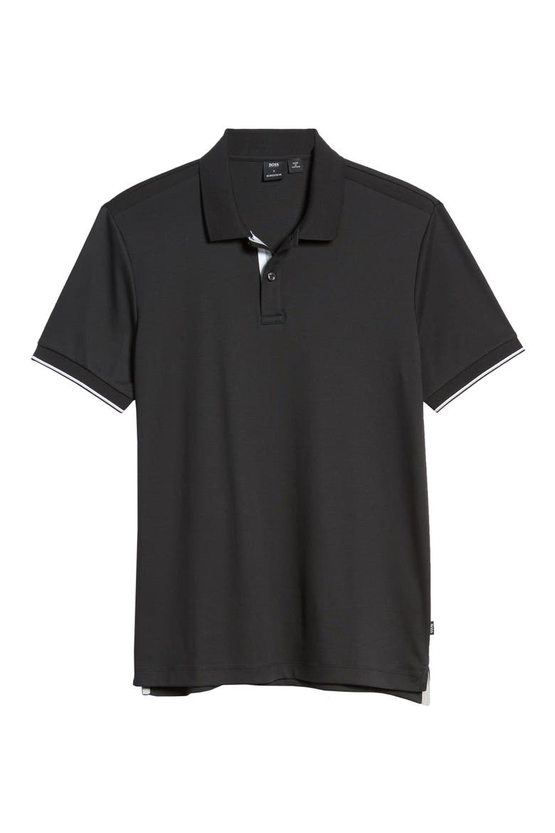 Parlay 78 Solid Polo, Alternate, color, BLACK