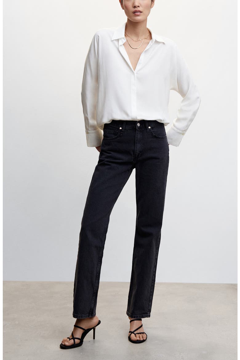 Hidden Button Long Sleeve Shirt, Alternate, color, OFF WHITE