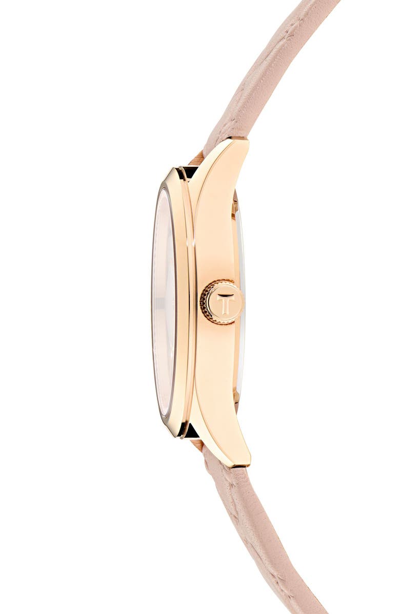 Ted Baker Coolly Leather Strap Watch, 34mm, Alternate, color, Pink