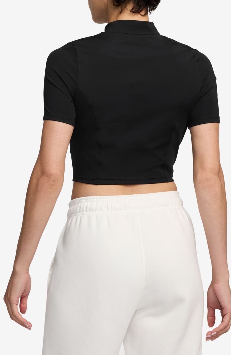Jordan Mock Neck Crop Top, Alternate, color, 