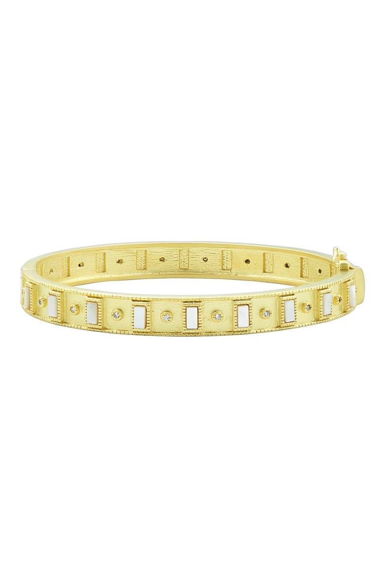 Celestial Hinge Bangle, Main, color, GOLD/ MOTHER OF PEARL