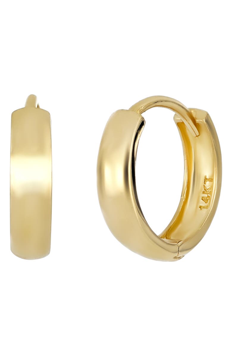 Bony Levy 14K Gold Smooth Hoop Earrings, Main, color,