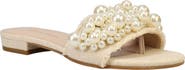Pelle Moda Bayer Imitation Pearl Slide Sandal