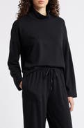 Caslon® Drop Shoulder Turtleneck Sweatshirt