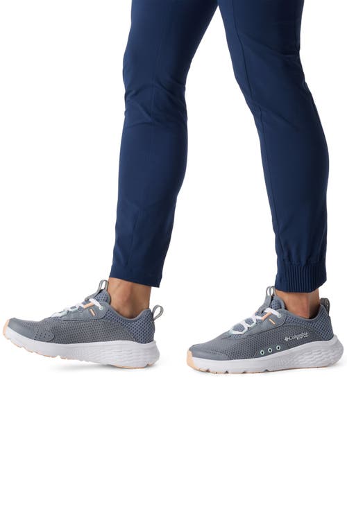 Columbia Pfg Castback™ Water Resistant Fishing Shoe In Grey Ash/peach Fizz