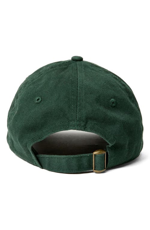 Clare V . Liberté Embroidered Cotton Twill Baseball Cap In Green