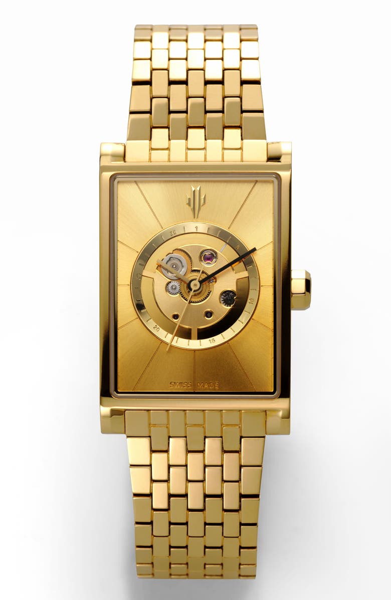 VIEREN Gold Sunray Swiss Automatic Watch, Main, color, Gold