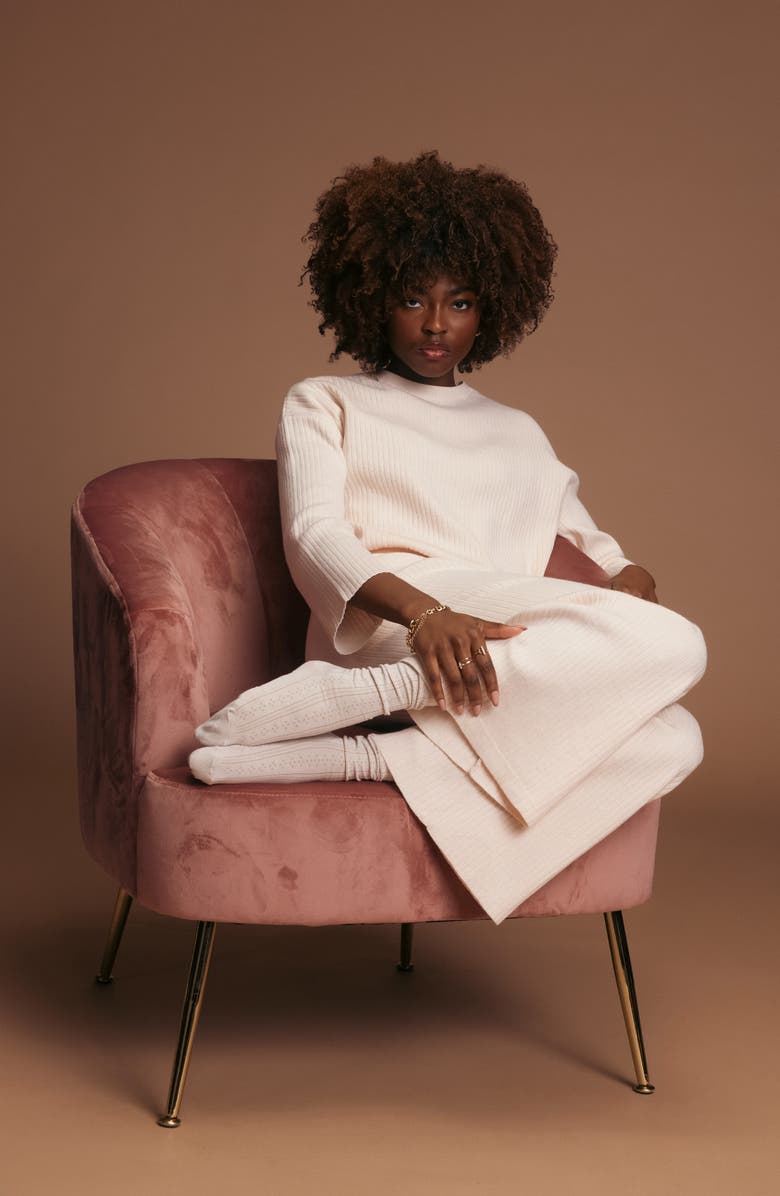 K Bell Socks Assorted 2-Pack Pointelle Crew Socks, Alternate, color, White