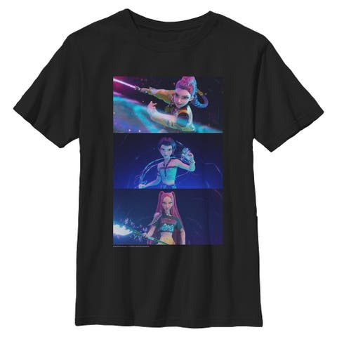 Boy's KPop Demon Hunters Group Shot Trio  Graphic T-Shirt