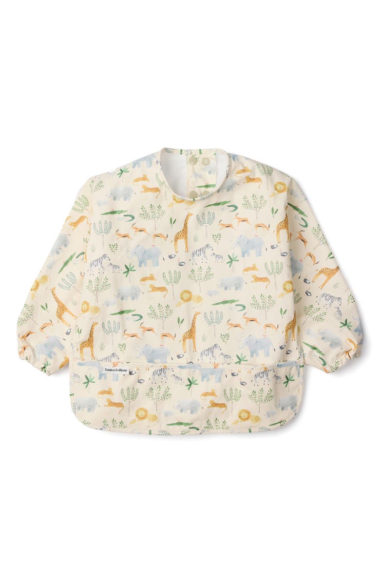 Loulou Lollipop Long Sleeve Bib & Learning Spoon Set, Alternate, color, 