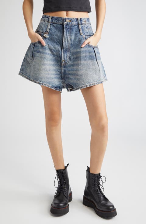Double Loop Venti Denim Shorts (Barter Indigo)
