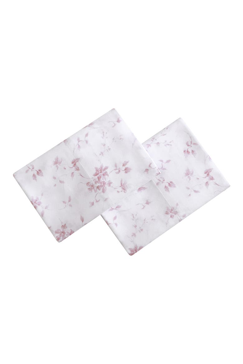 Garden 300 Thread Count Cotton Set of 2 Pillowcases, Alternate, color, TEA ROSE