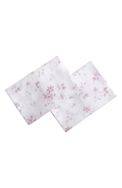 Laura Ashley Garden 300 Thread Count Cotton Sateen Sheet Set In Pink