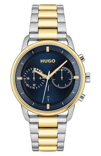 Hugo Boss Hugo Advise Chronograph Bracelet Watch, 44mm In Blue
