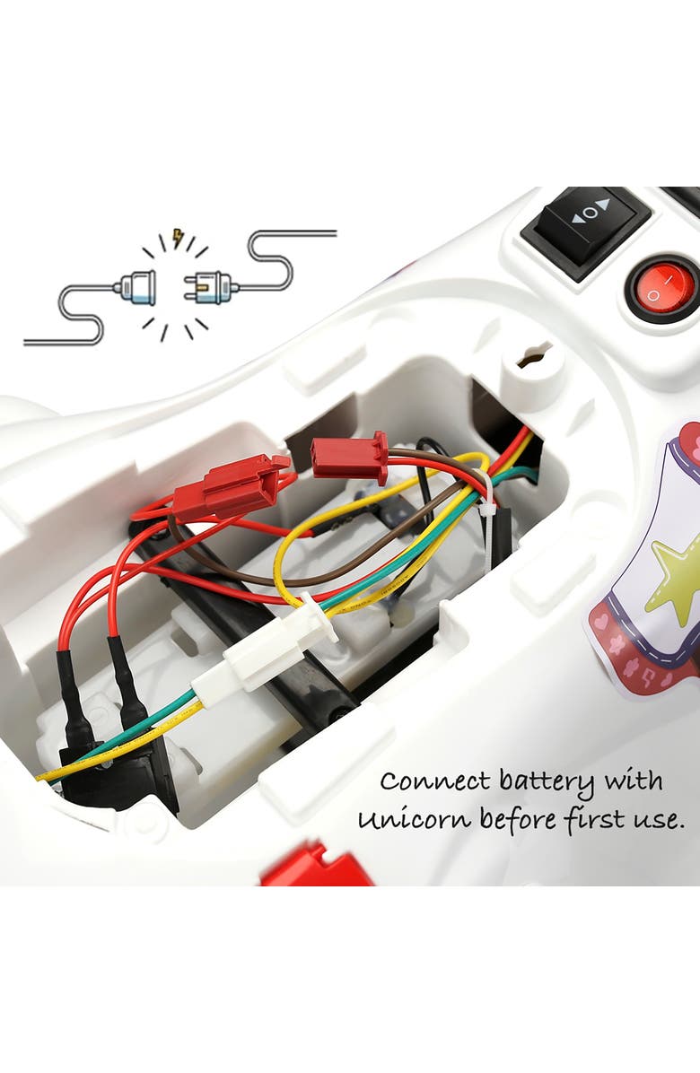 Trimate Unicorn Electric Ride On Vehicle, Alternate, color, Multicolored