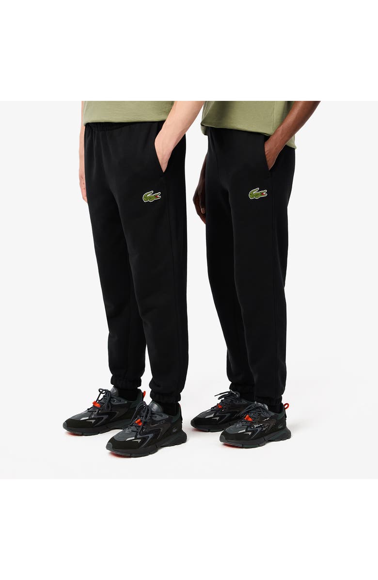 Lacoste Relaxed Fit Cotton Sweatpants, Alternate, color, 031 Black