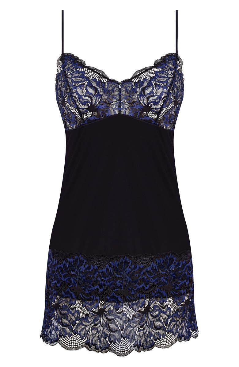 Fantasie Emmaline V-Back Lace Chemise, Alternate, color, Midnight