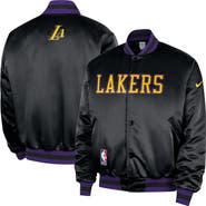 Nike Men's Nike Black Los Angeles Lakers 2025/26 City Edition Remix Courtside Full-Snap Bomber Jacket