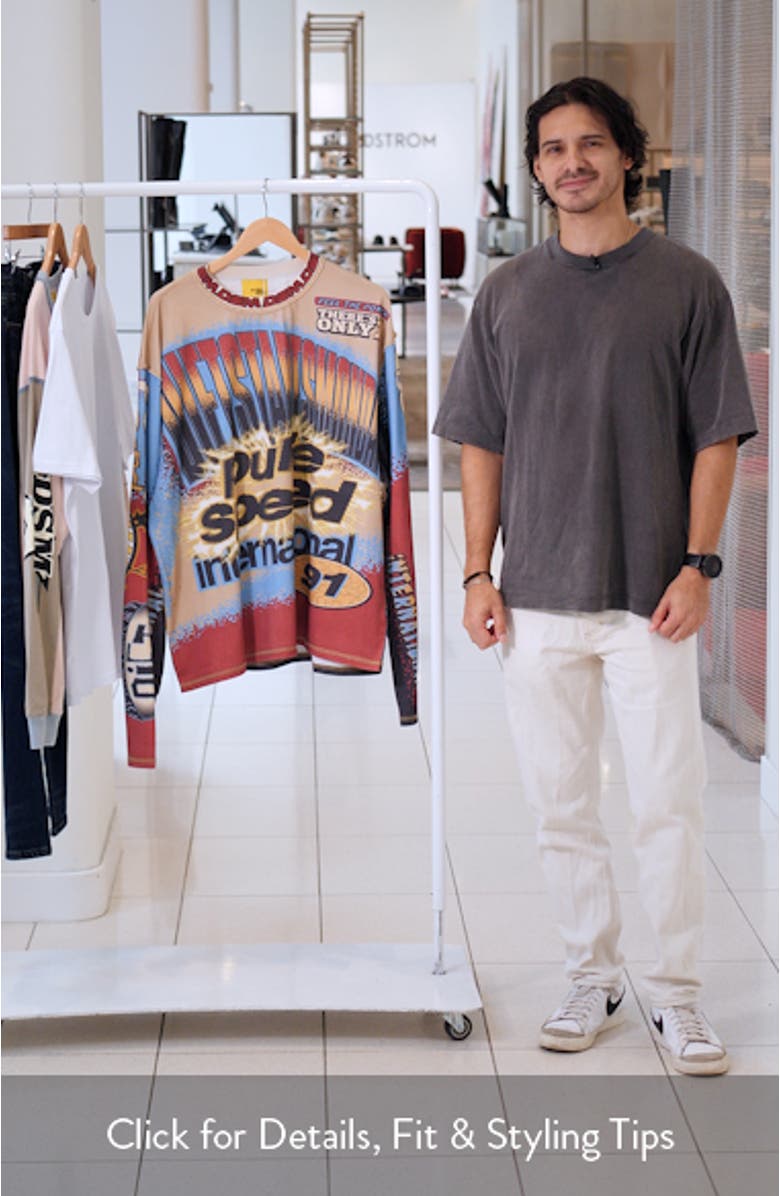 MX Racing Long Sleeve Cotton Graphic Print T-Shirt, sales video thumbnail