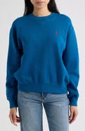 Polo Ralph Lauren Logo Detail Cotton Blend Fleece Sweatshirt