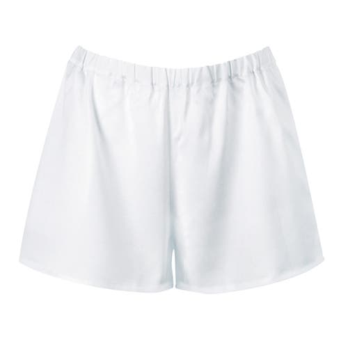 Alas Persephone Silk Shorts In White