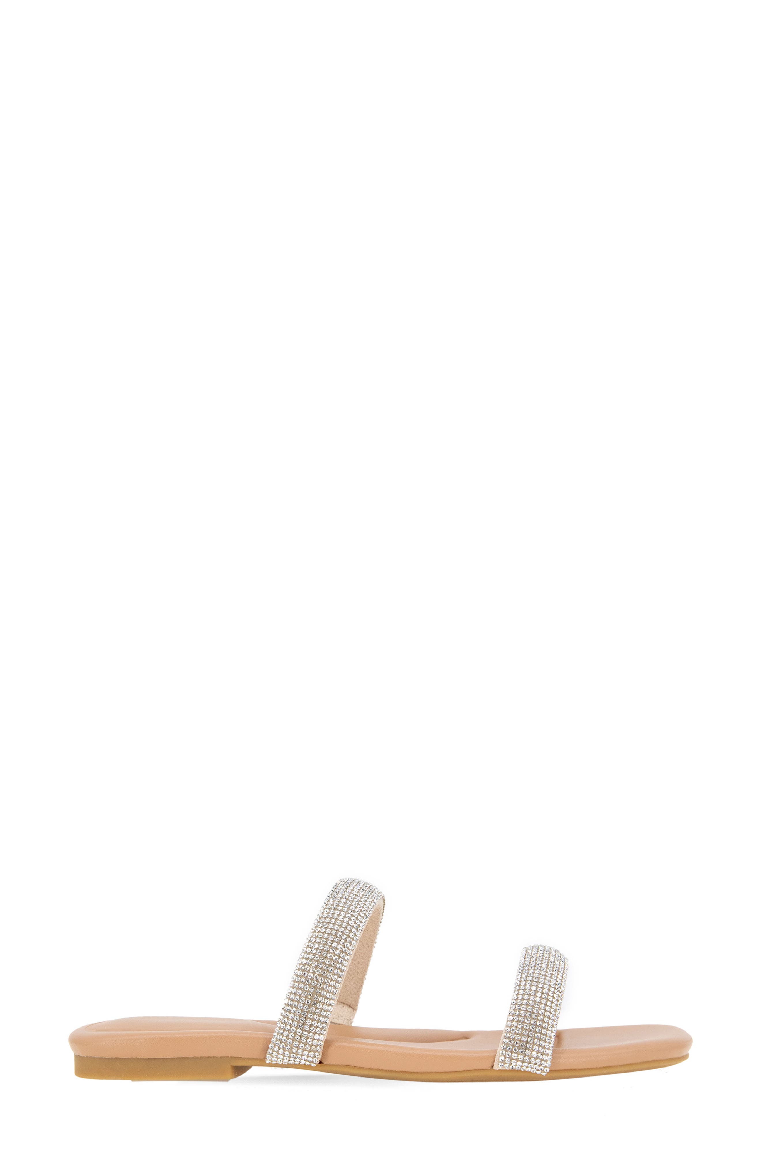 BCBGeneration Glannis Slide Sandal, Alternate, color, Clear/Tan