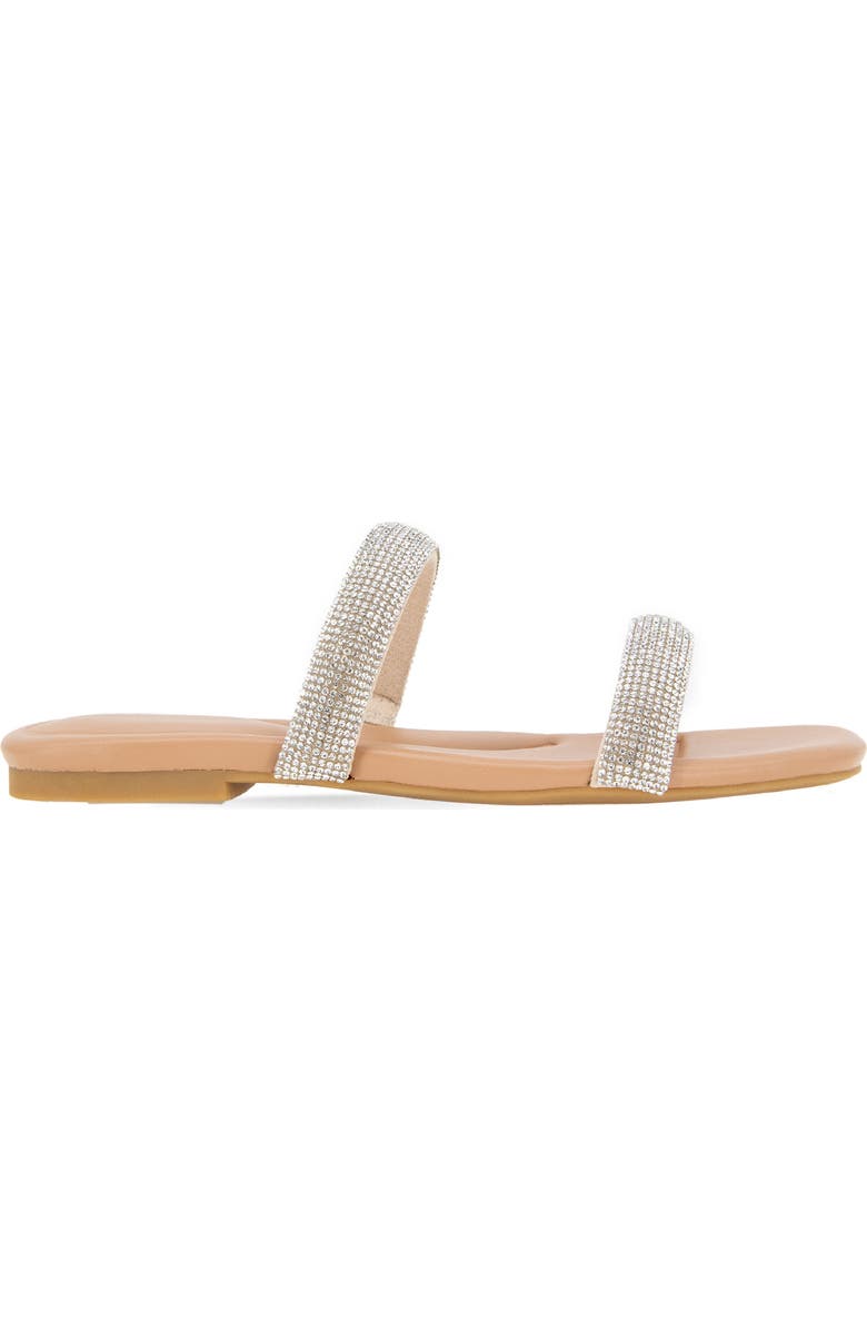 BCBGeneration Glannis Slide Sandal, Alternate, color, Clear/Tan
