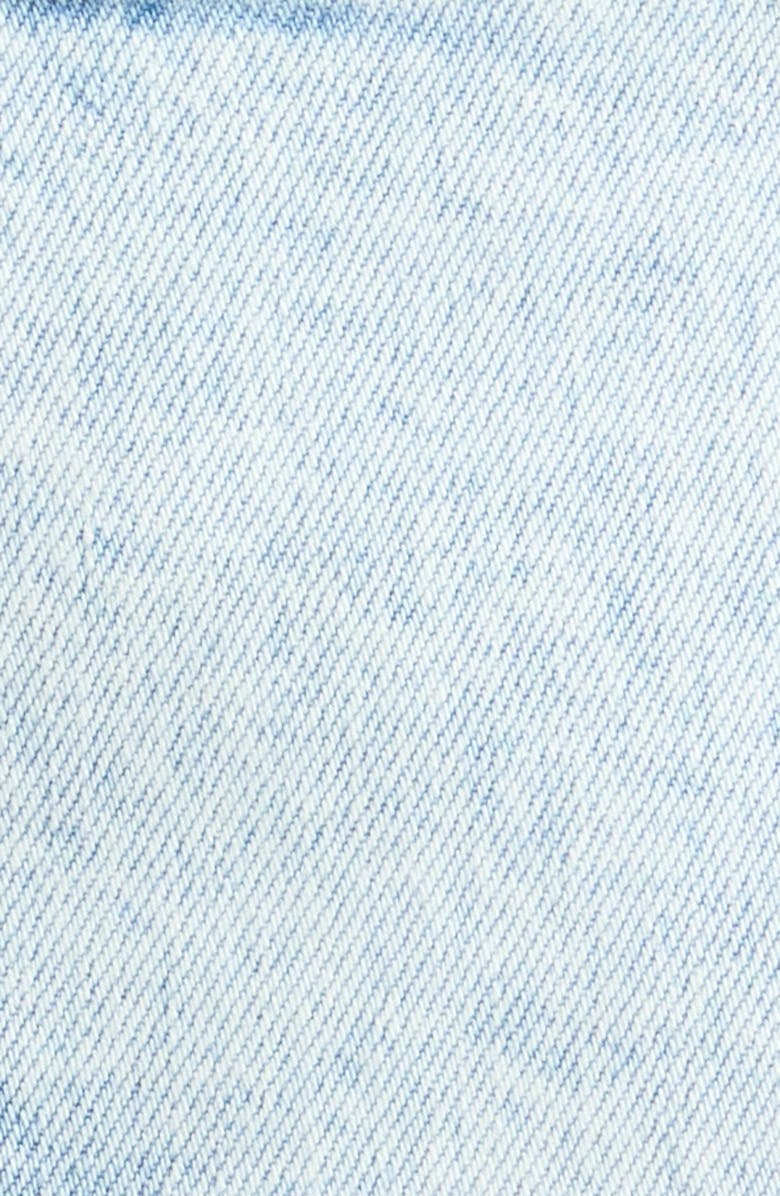 Veronica Beard Elijah Patch Pocket Denim Shorts, Alternate, color, Pale Stone