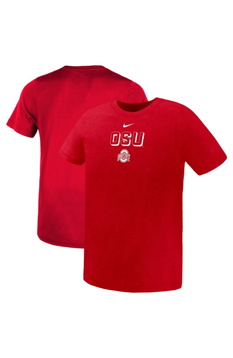 Nike Preschool Nike Scarlet Ohio State Buckeyes Legend Performance T-Shirt, Alternate, color, Scarlet