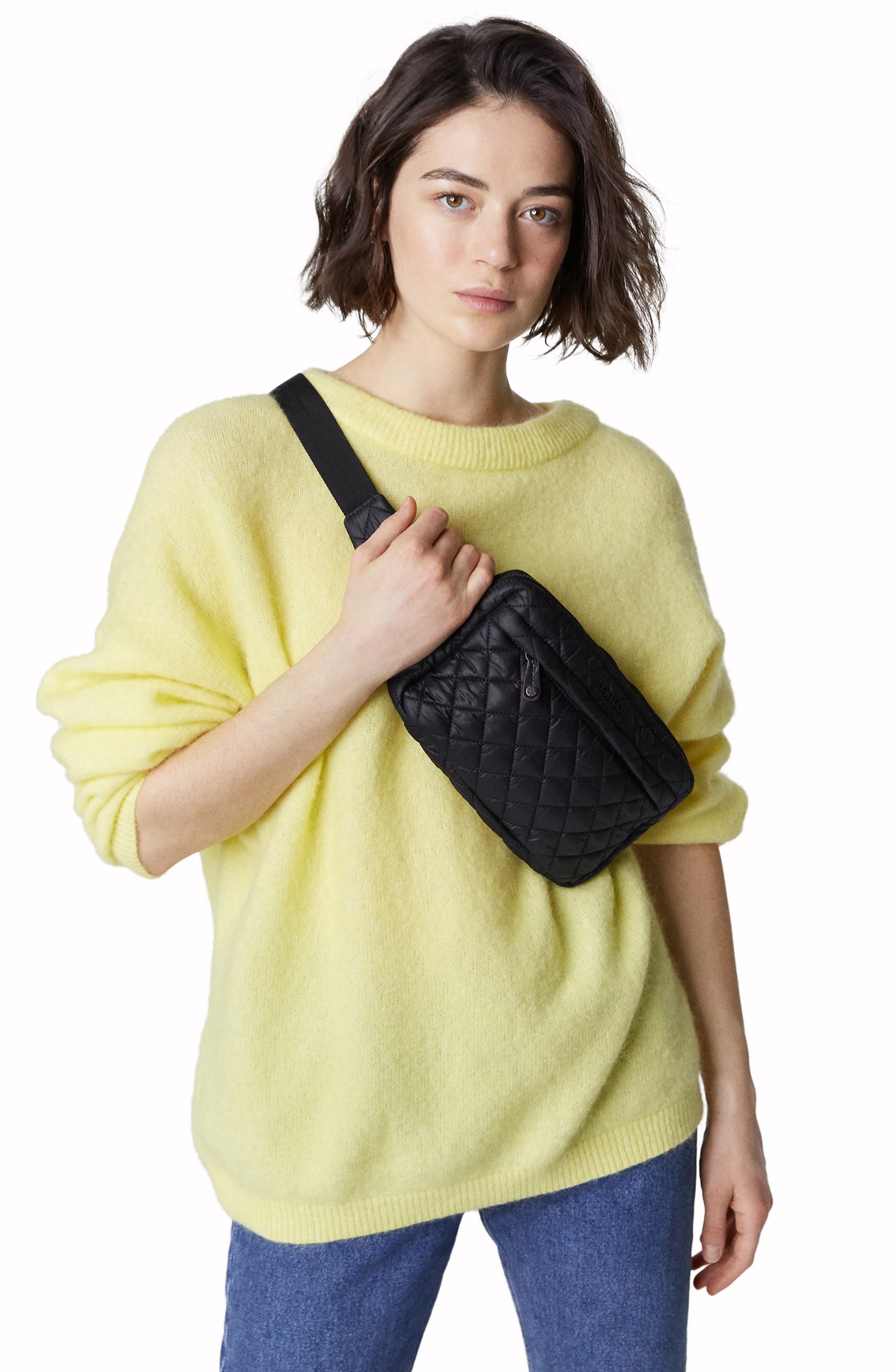 MZ Wallace Large Metro Quilted Nylon Belt Bag, Alternate, color, 